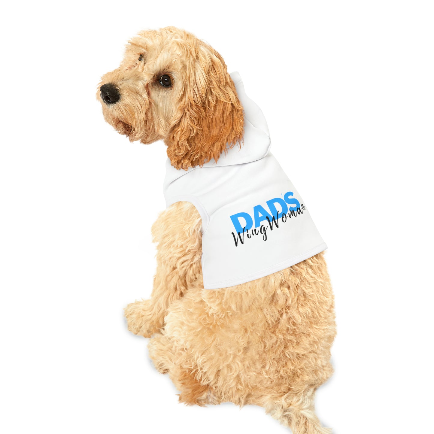 Dad's Wing Woman Dog Hoodie