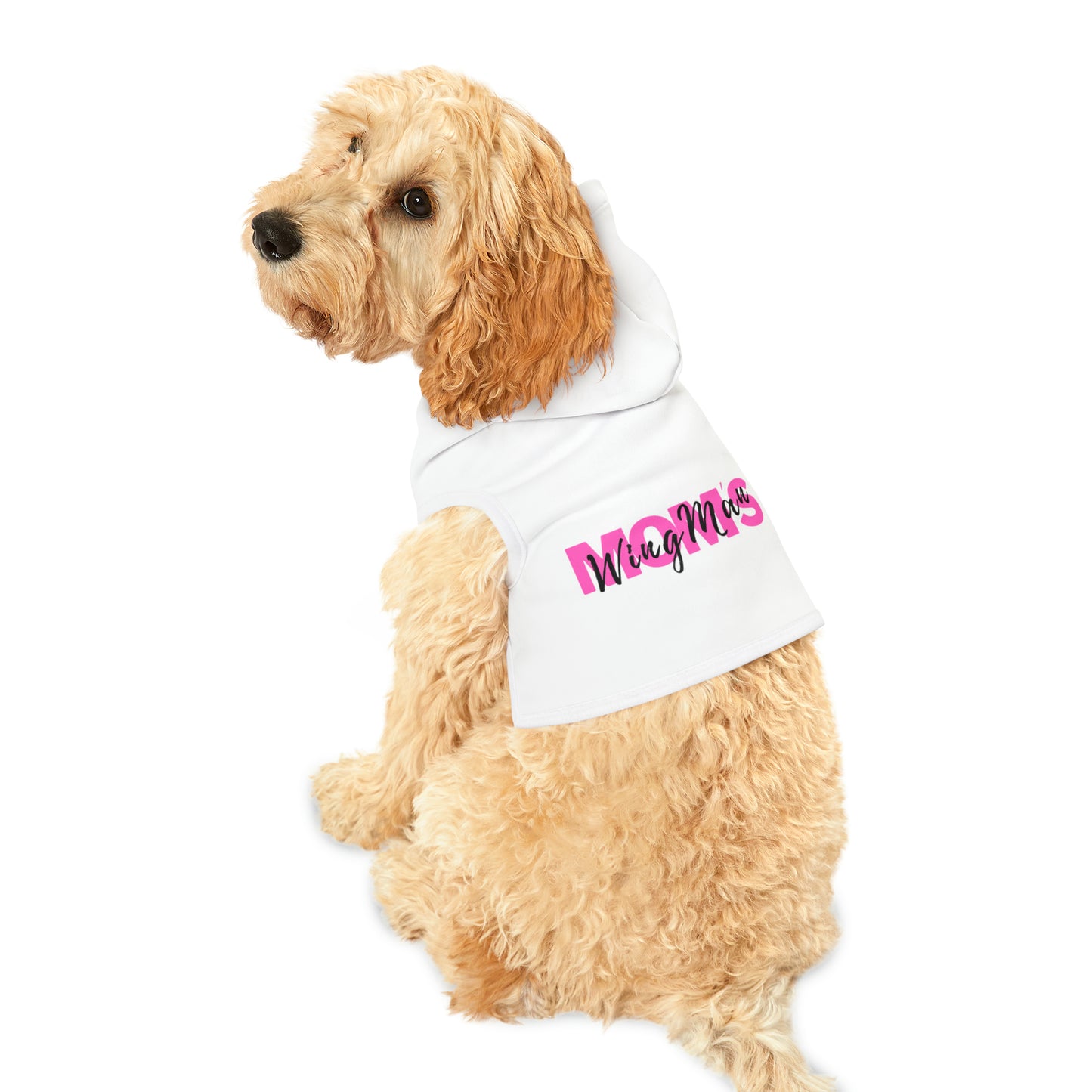 Mom's Wing Man Dog Hoodie