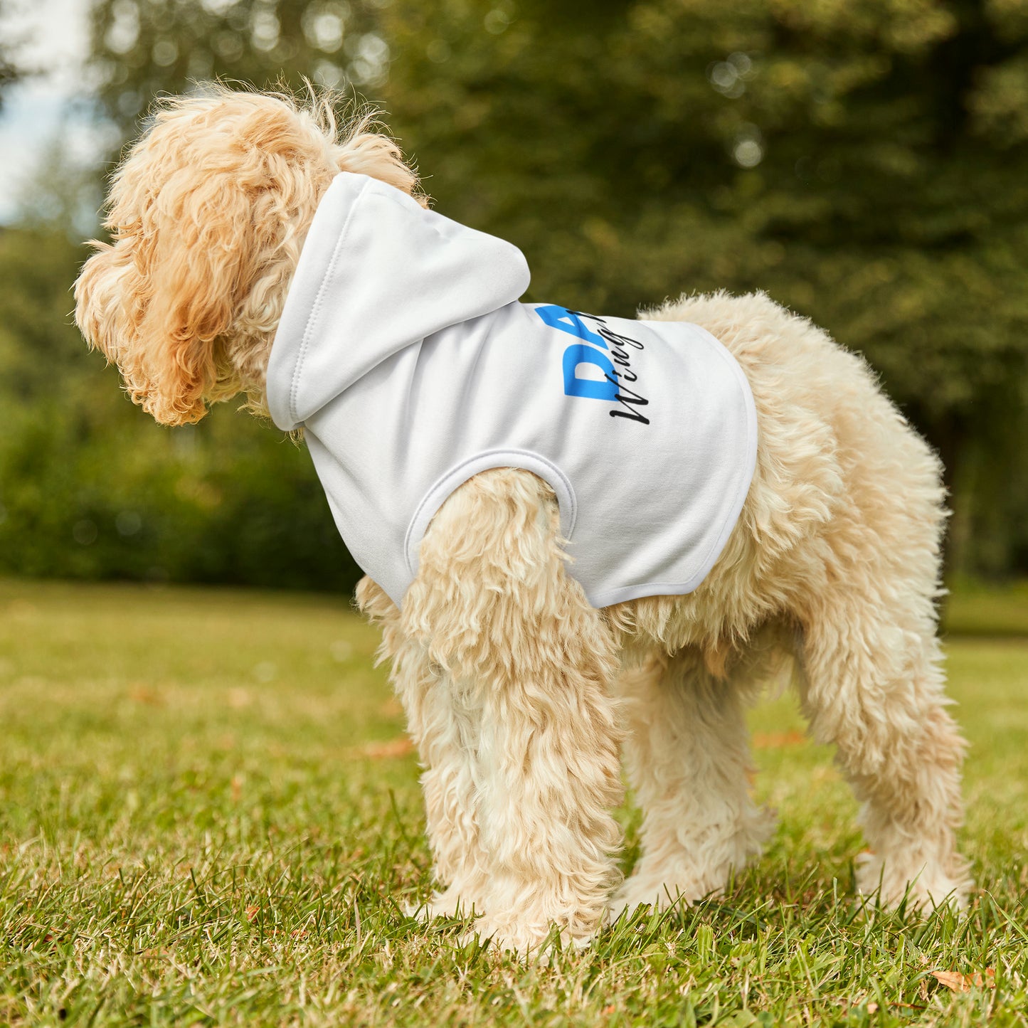 Dad's Wing Woman Dog Hoodie